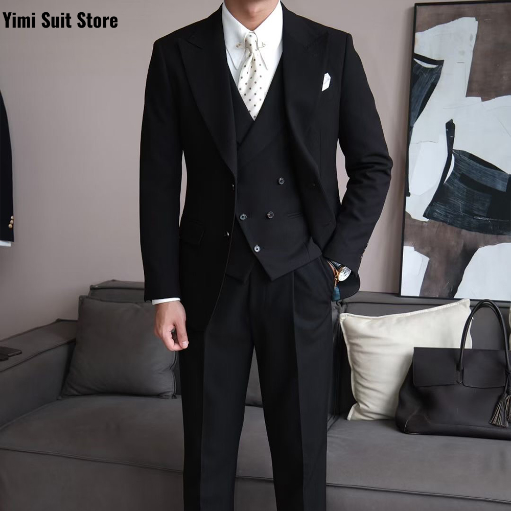 Men Formal Wear Modern - Setelan Jas Pria Hitam Berkualitas Tinggi