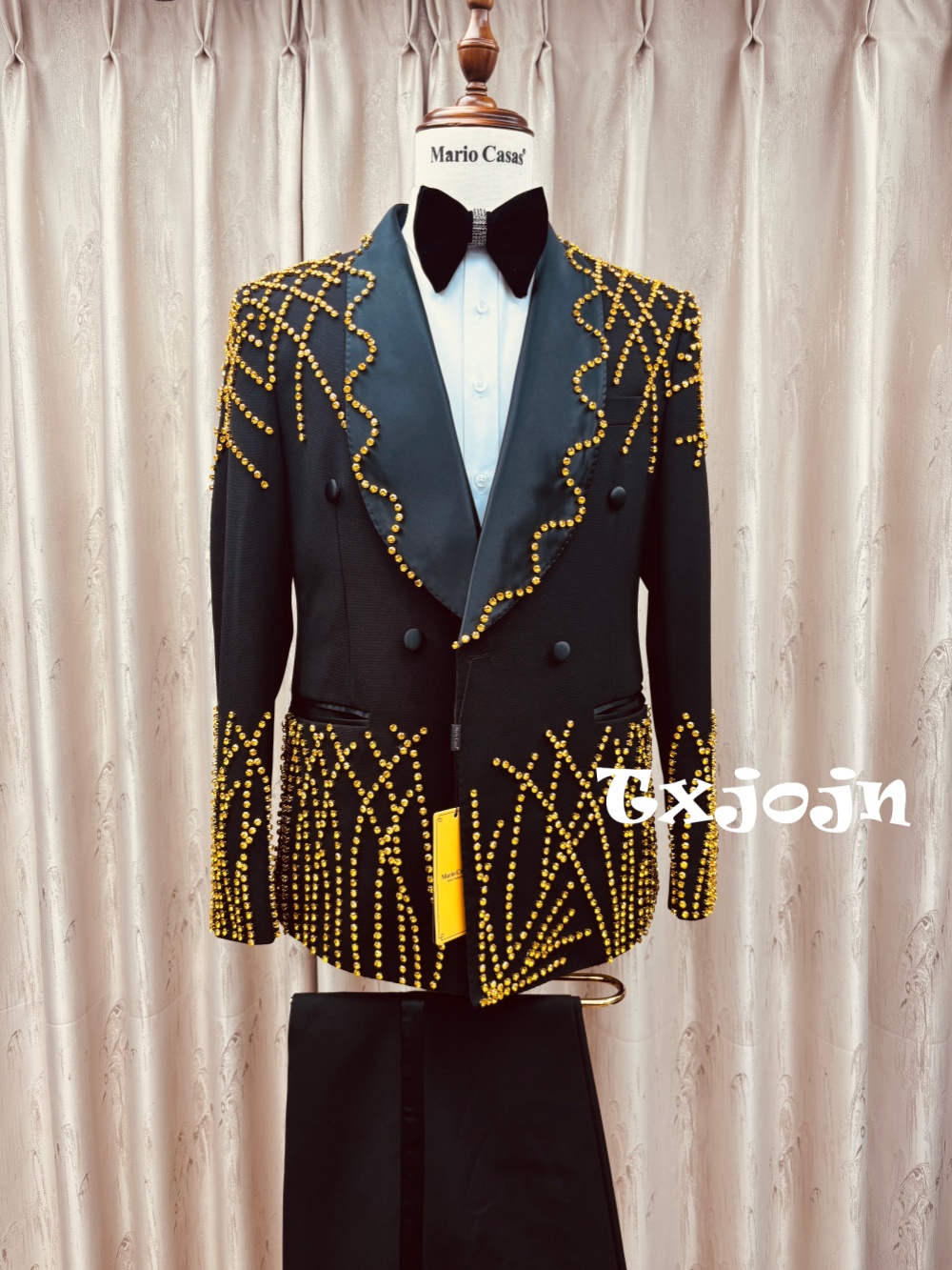 Men Formal Wear Clothes - Setelan Jas Pria Elegan Berhias Manik-Manik