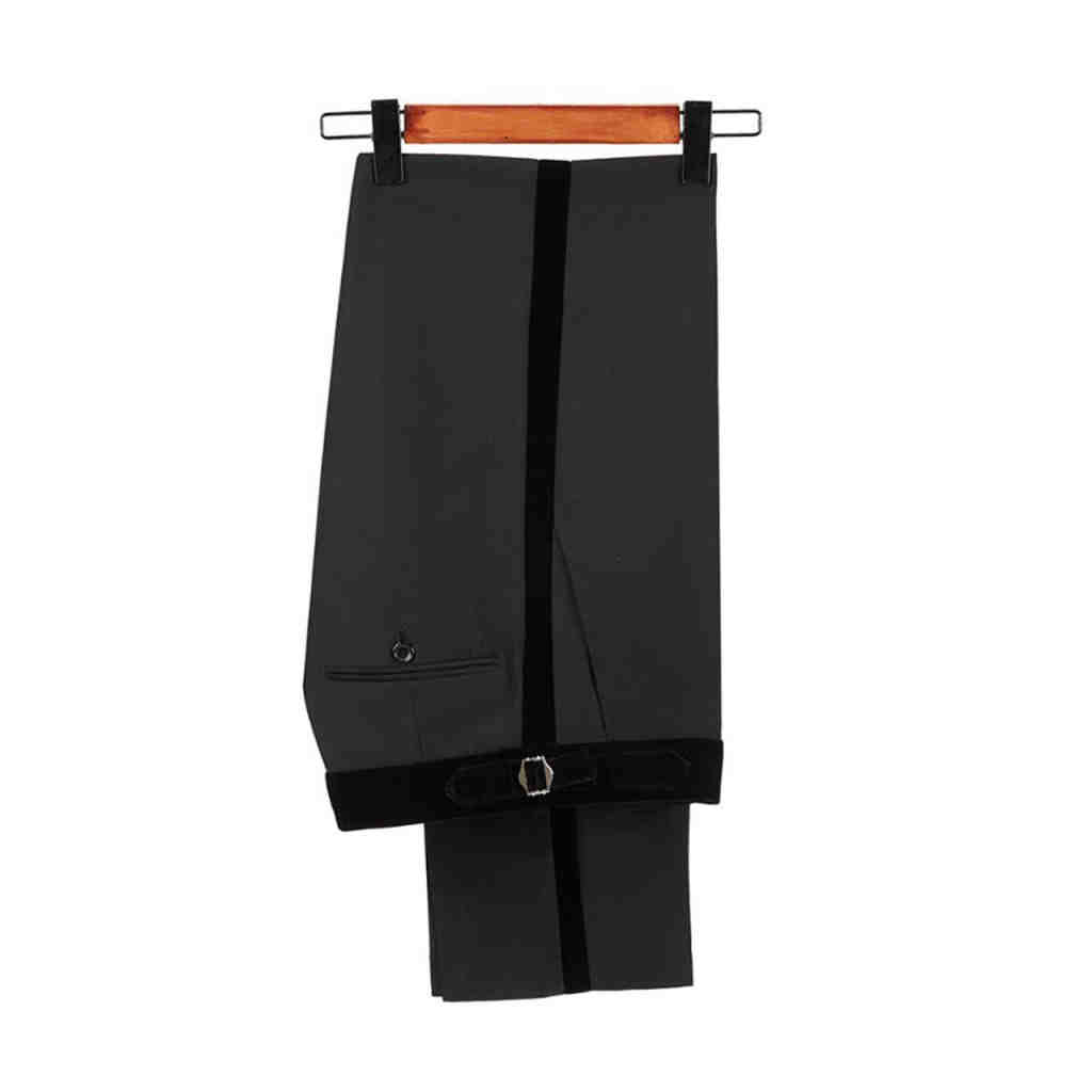 Dress Pant Flat Front - Celana Formal Pria Hitam Klasik Model