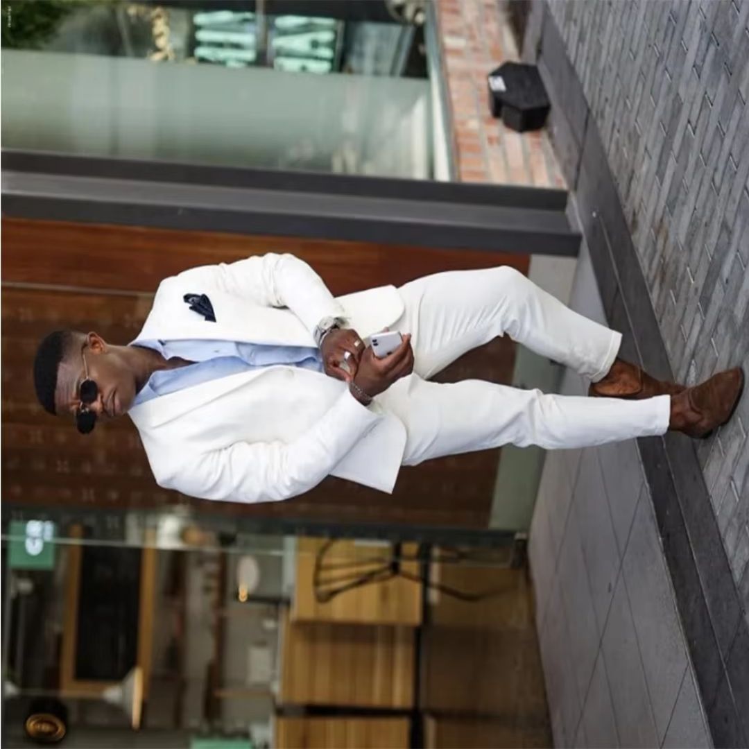 Men'S Formal Wear Not Suit - Setelan Jas Formal Pria Putih Model