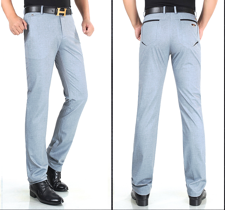 Dress Pant Flat Front - Celana Panjang Formal Pria Bahan Stretch,