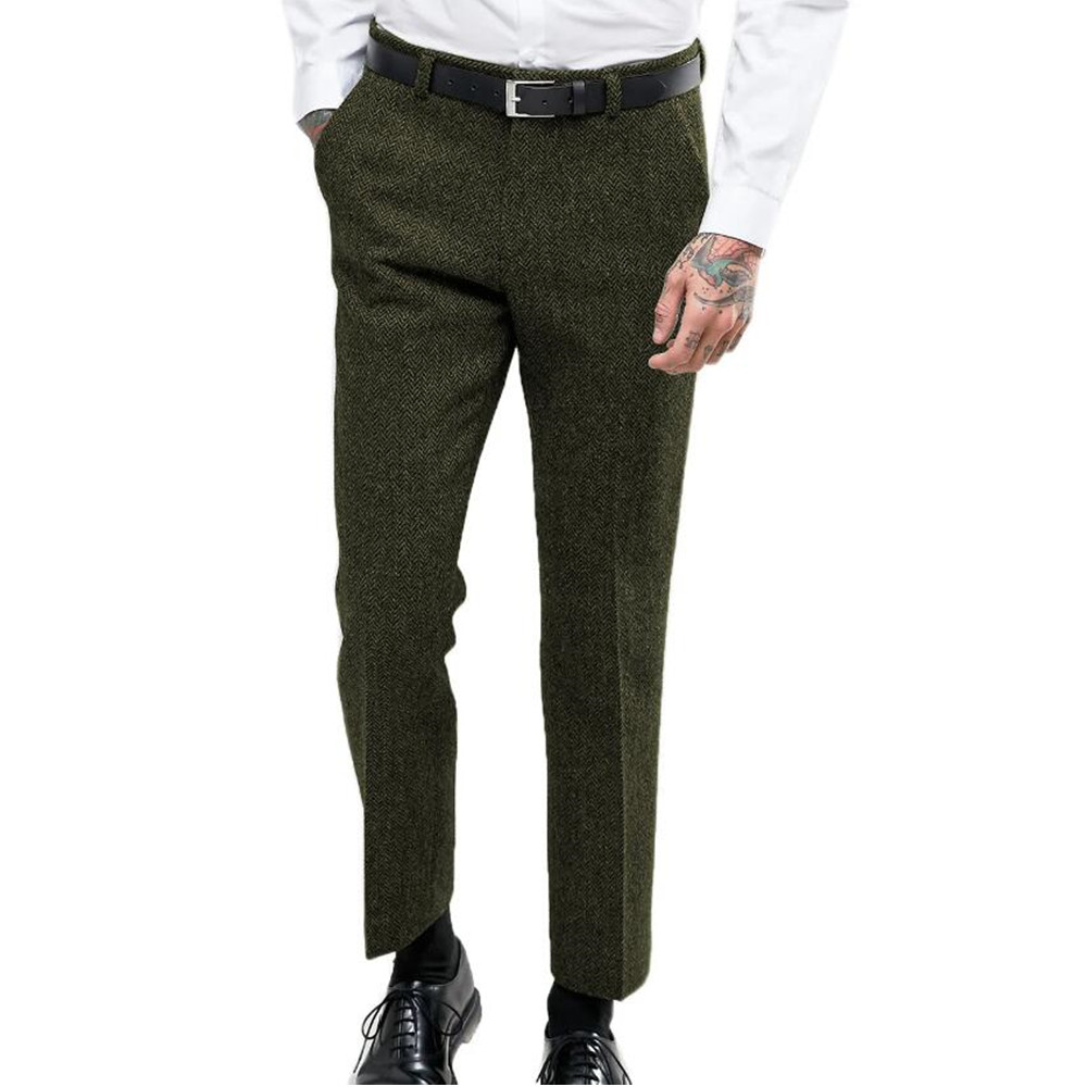 Dress Pant Flat Front - Celana Setelan Formal Bisnis Pria Celana