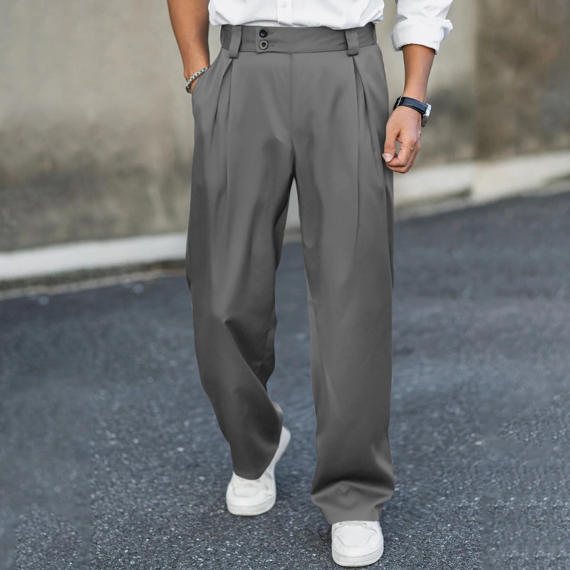 Dress Pant Flat Front - Celana Panjang Pria Model Kaki Lebar
