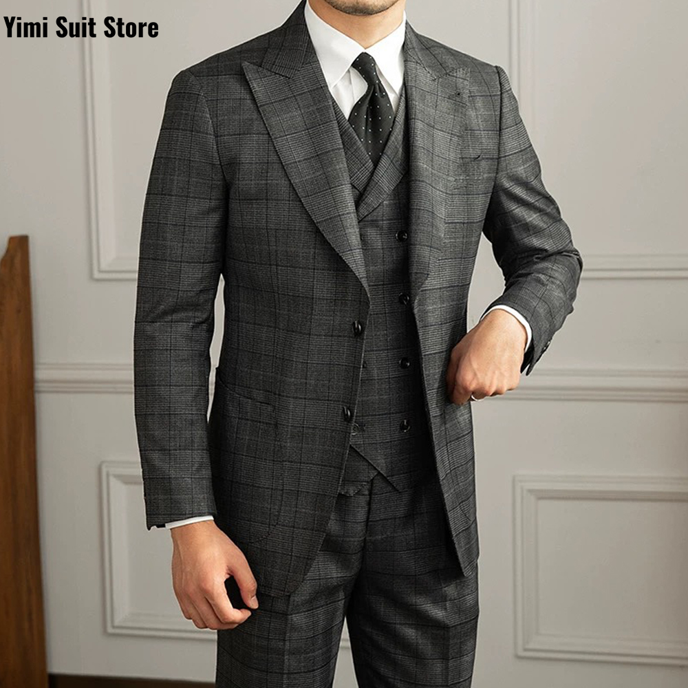 Setelan Jas Pria YiMinpwp 3Pcs - Men Formal Wear Modern ulasan dan harga