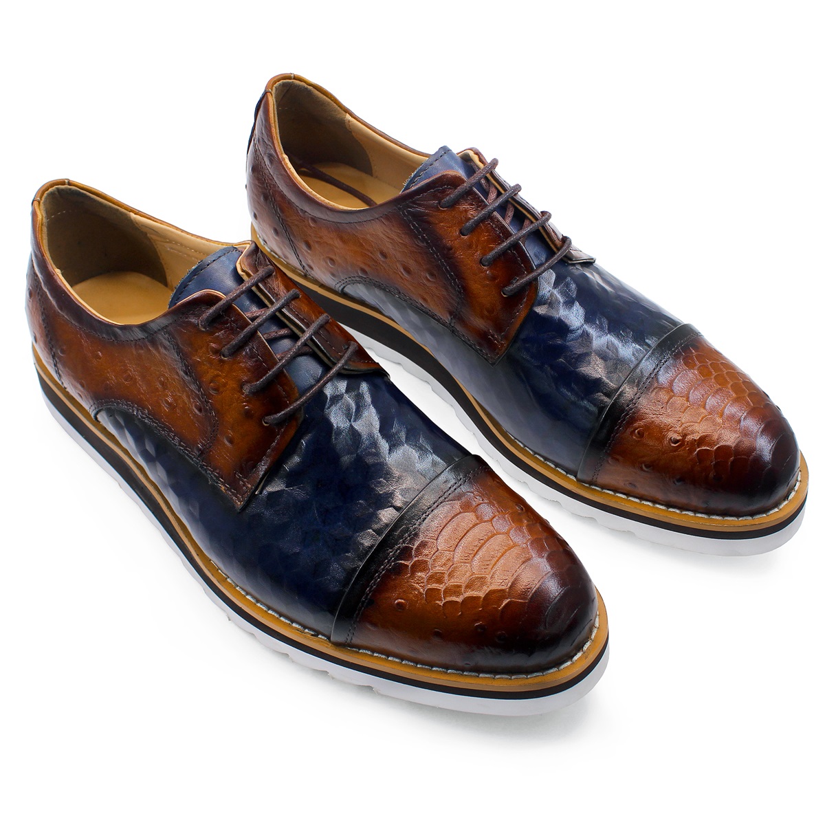Sepatu Kulit Asli Pria Mewah S - Men Formal Wear With Sneakers ulasan dan harga