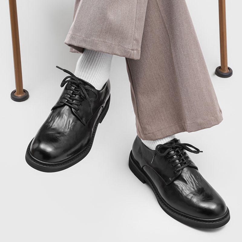 Sepatu Derby Pria Lipit Mewah  - Formal Wear Men H&M ulasan dan harga