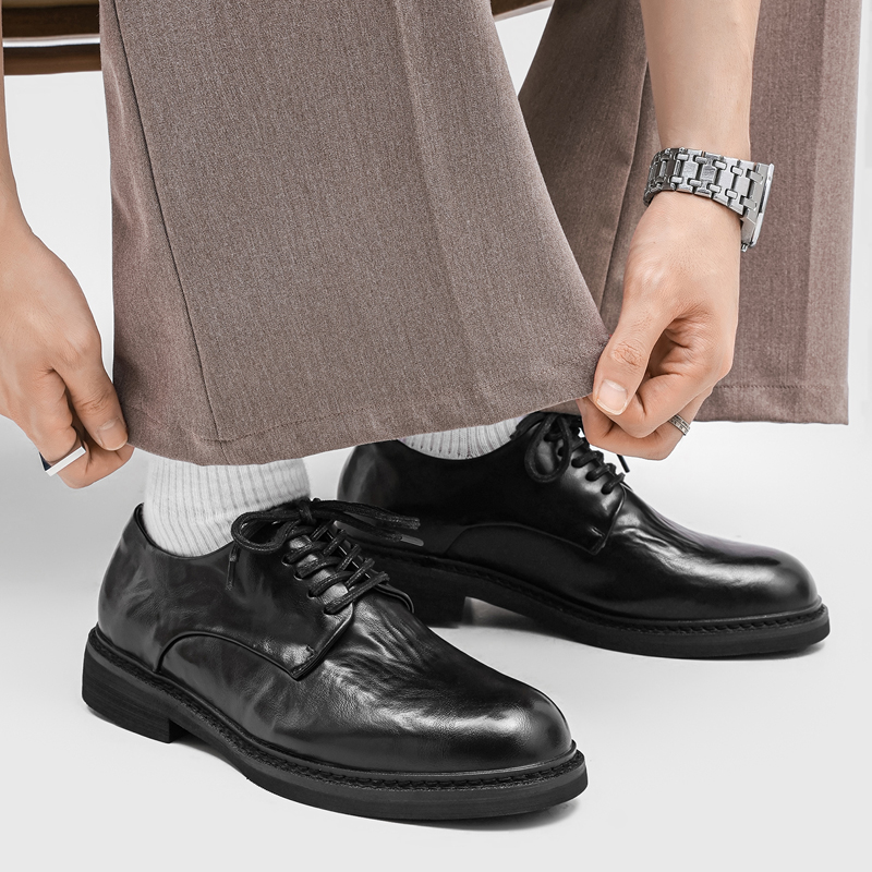 Sepatu Derby Pria Lipit Mewah  - Formal Wear Men H&M ulasan dan harga