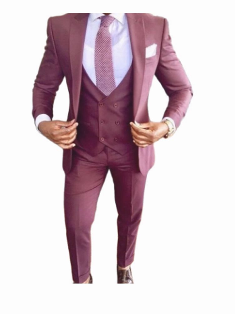 Setelan Jas Pria 3 Potong Eleg - Men'S Formal Wear Not Suit ulasan dan harga