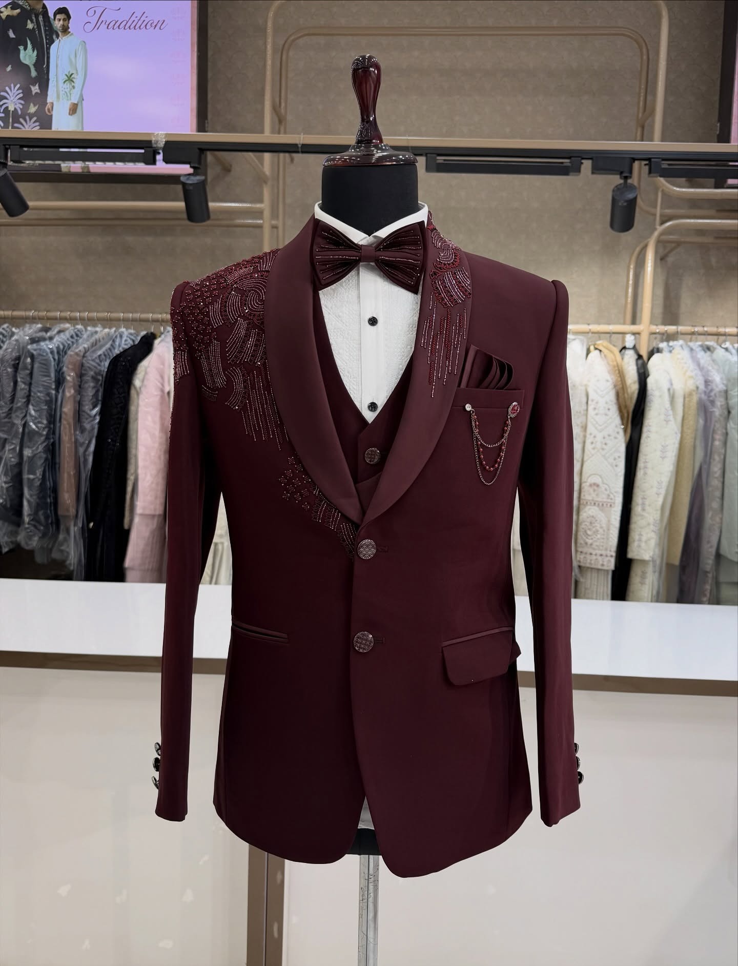 3 Set Jas Tuxedo Pengantin Pri - Men Formal Wear Modern ulasan dan harga