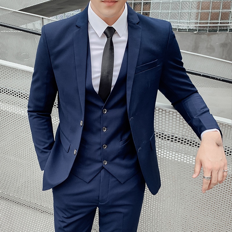 Setelan Jas Pria Tiga Potong u - Men'S Urban Formal Wear ulasan dan harga