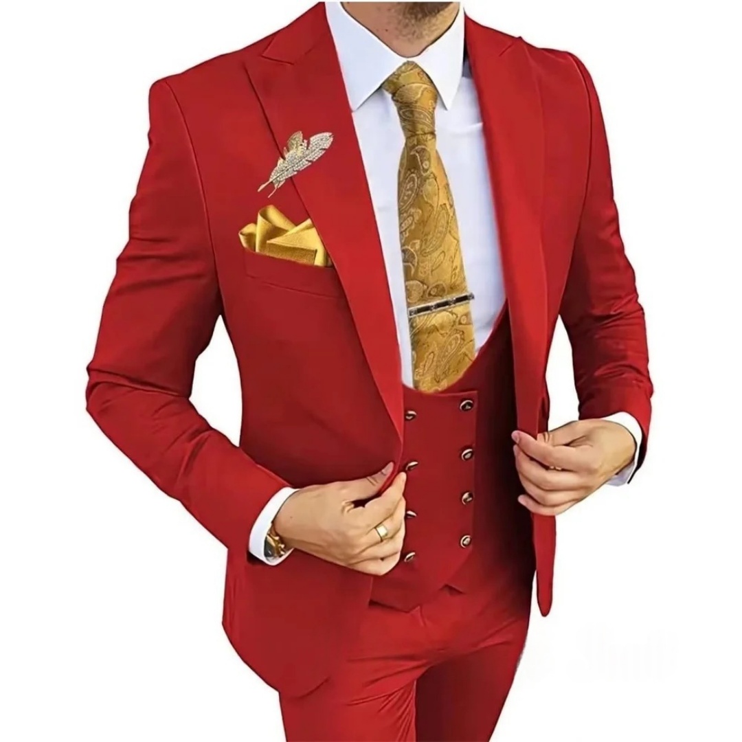 Setelan Jas Pria Slim Fit 3 Po - Men'S Formal Wear Not Suit ulasan dan harga