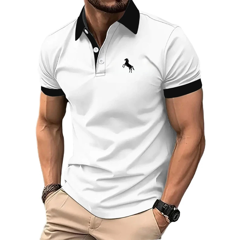 Kemeja Polo Pria, Lengan Pende - Men Formal Wear Clothes ulasan dan harga