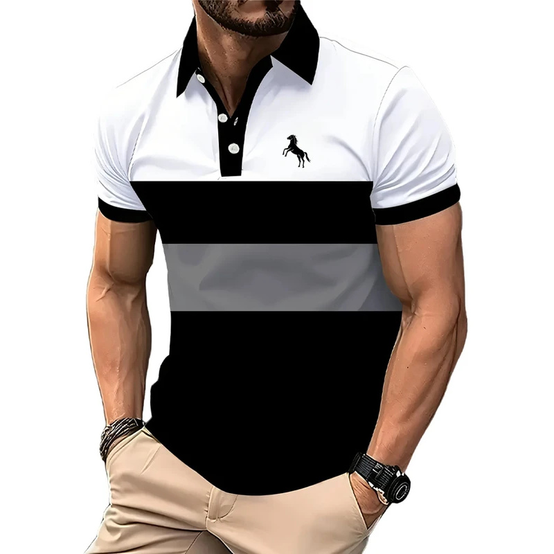Kemeja Polo Pria, Lengan Pende - Men Formal Wear Clothes ulasan dan harga