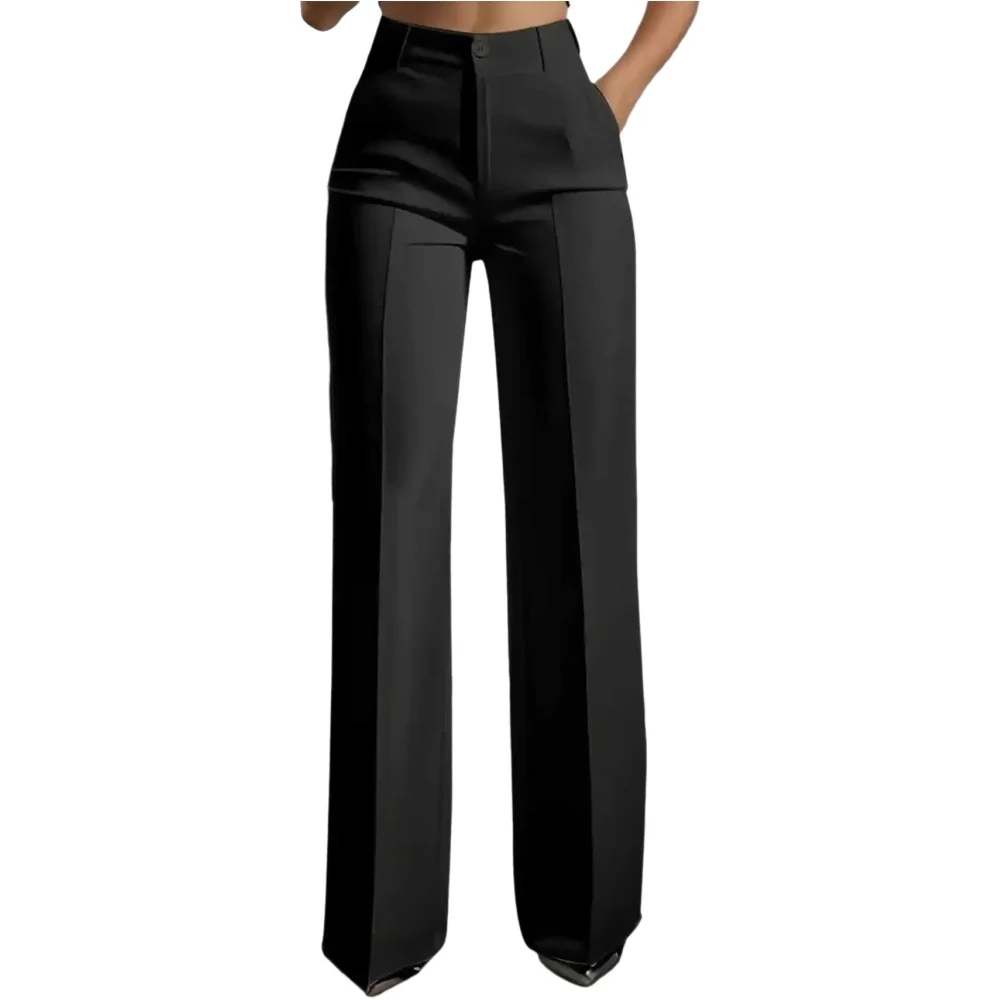 Celana Panjang Wanita High Wai - Dress Pant Flat Front ulasan dan harga