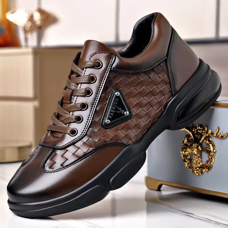 Sepatu Kulit Pria Baru Sepatu  - Men Formal Wear With Sneakers ulasan dan harga
